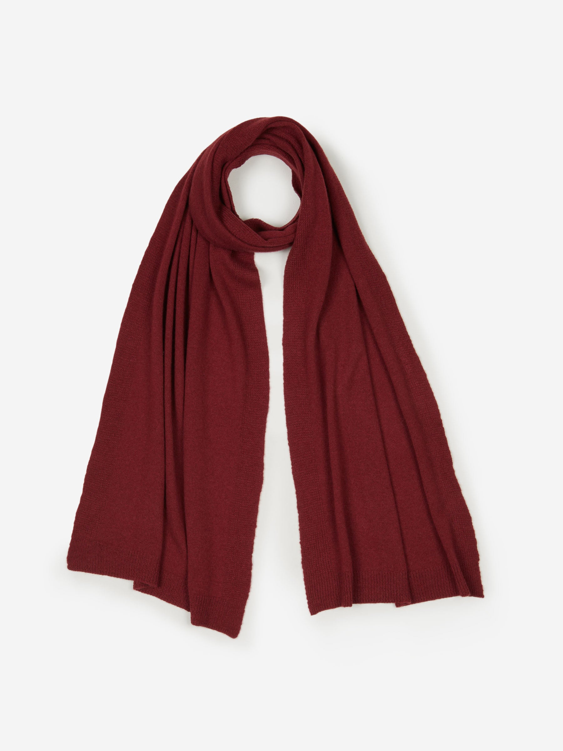Santa Eulalia Hombre Barcelona Bufanda Lisa Cashmere color Burdeos sku 630-001322 03 - Foto 1