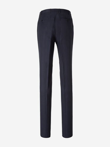 Canali Hombre Barcelona Traje de Lino y Seda color Azul Marino sku 311-000334 03 - Foto 7