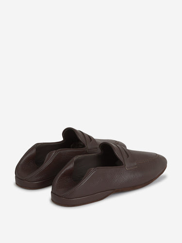 Santa Eulalia Hombre Barcelona Zapatos Piel Granulada color Marrón Oscuro sku 612-000071 01 - Foto 6