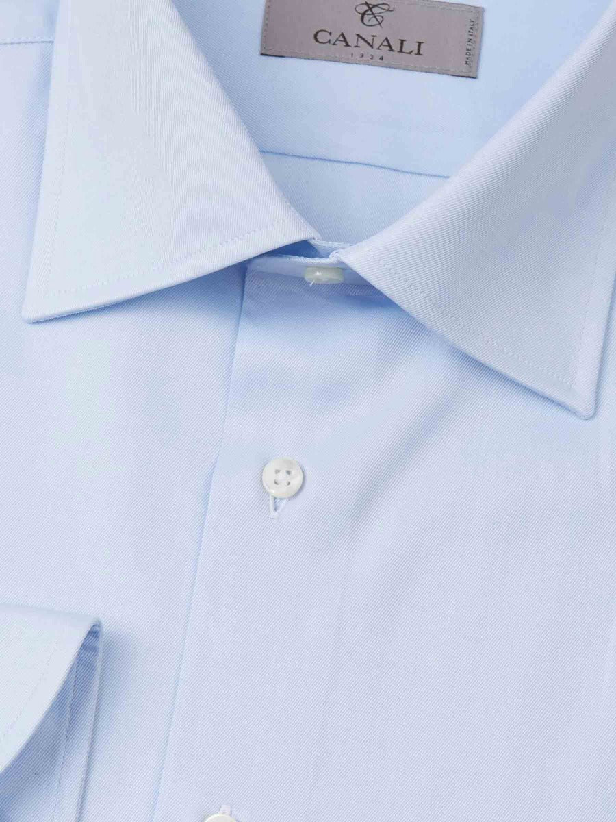 Canali Camisa Formal Modern Fit color Azul Celeste sku 401-001050 02 - Foto 2