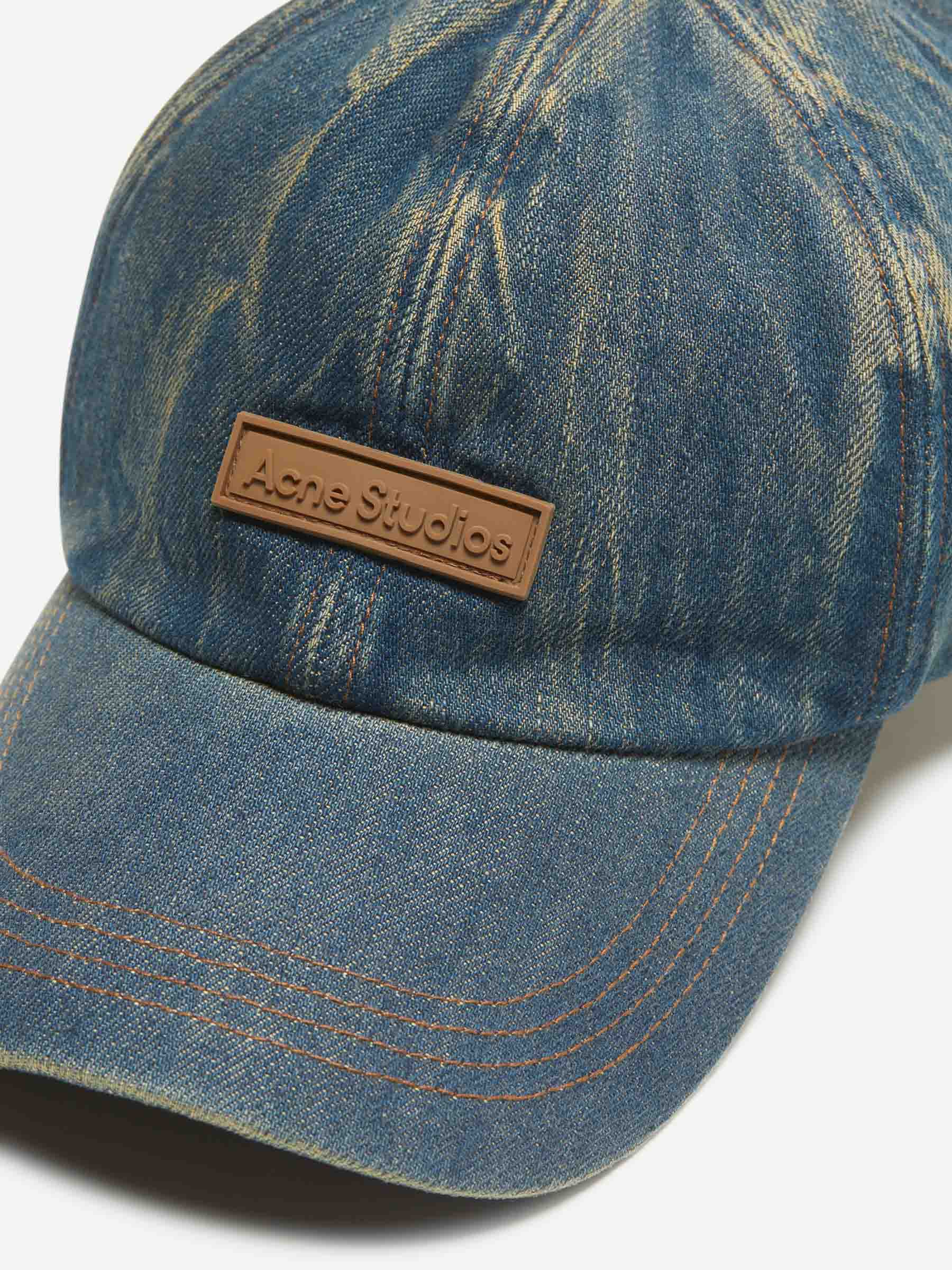 Acne Studios キャップ　デニム Acne Studios – Acne Studios Denim Logo Cap in Barcelona or Shop