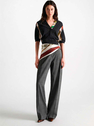 Pantalones de Vestir Ancho