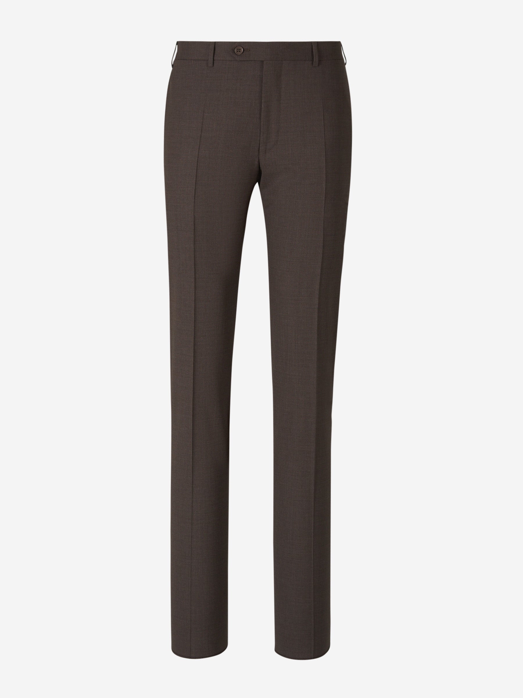 Canali Pantalones Clásico lana color Marrón Oscuro sku 321-000347 02 - Foto 1