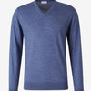 Santa Eulalia Hombre Barcelona Jersey Pico Cashmere color Azul Denim Claro sku 542-002425 02 - Foto 1