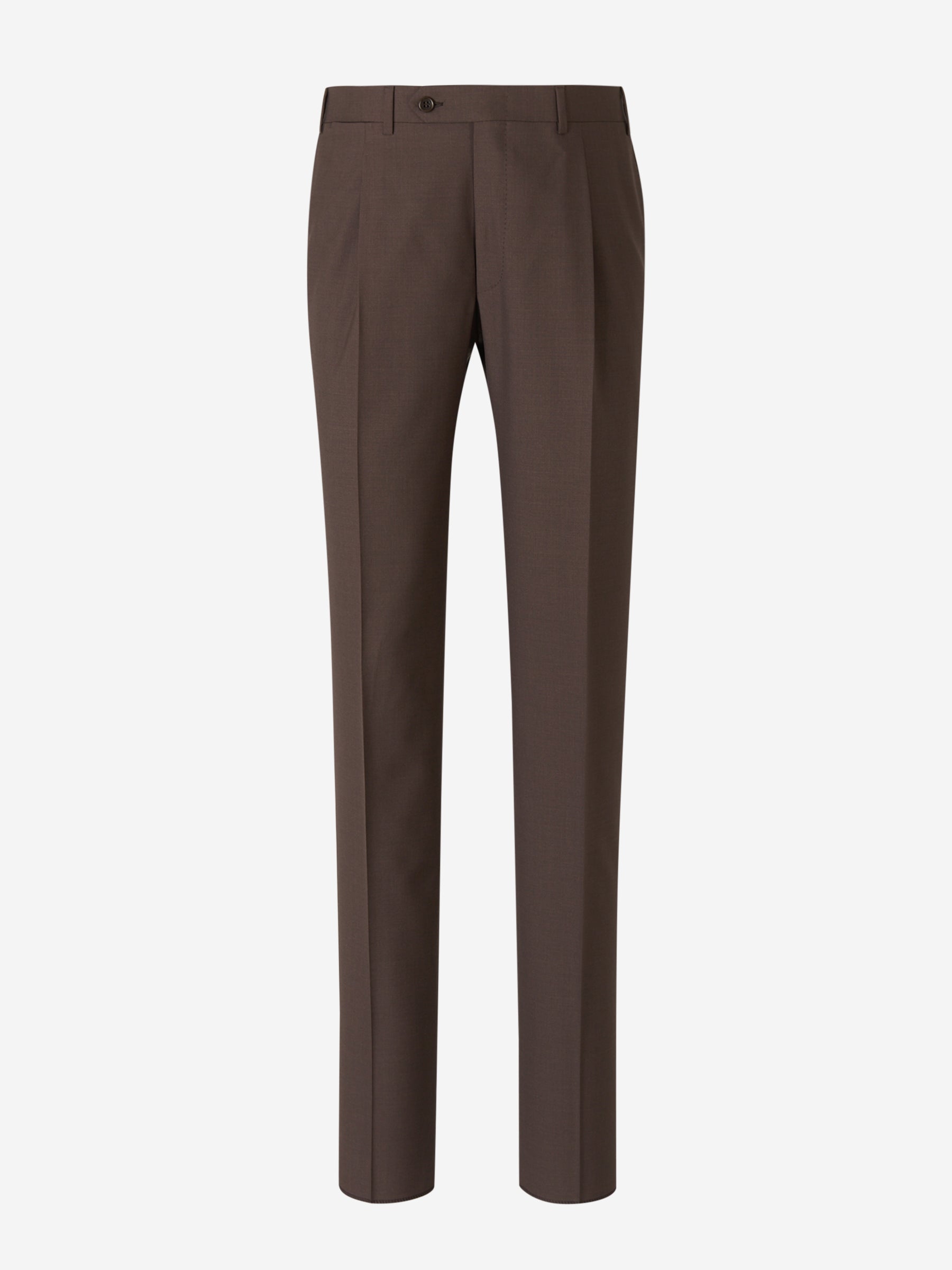 Canali Pantalones Formales Lana color Marrón Oscuro sku 321-000323 04 - Foto 1