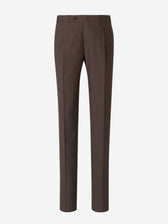 Canali Hombre Barcelona Pantalones Formales Lana color Marrón Oscuro sku 321-000323 04 - Foto 1