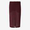 Saint Laurent Mujer Barcelona Falda Midi Seda color Burdeos sku 750-001534 01 - Foto 1