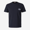 Valentino Hombre Barcelona Camiseta Logo Algodón color Azul Marino sku 553-003753 01 - Foto 1
