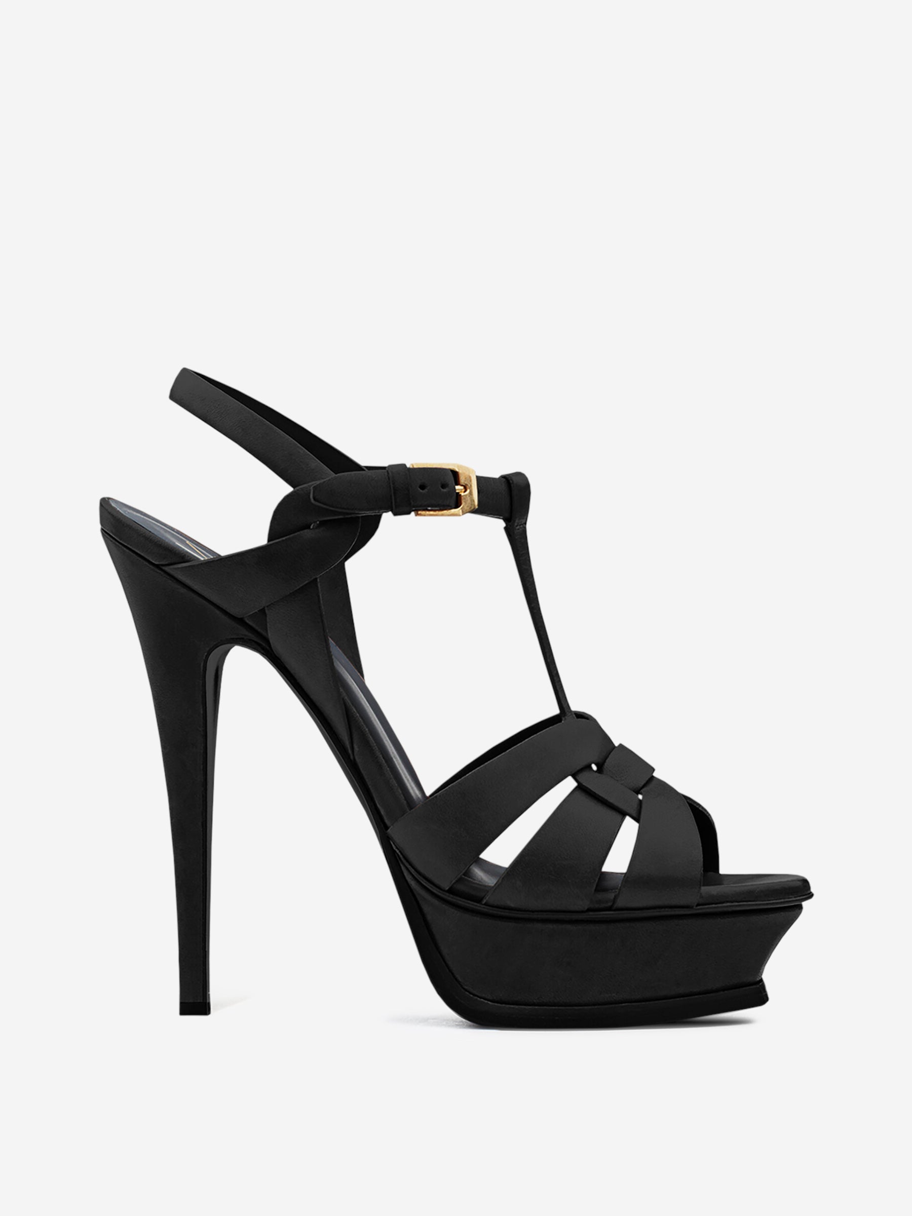 Saint Laurent Zapatos Tacón Tribute color Negro sku 800-005382 01 - Foto 1