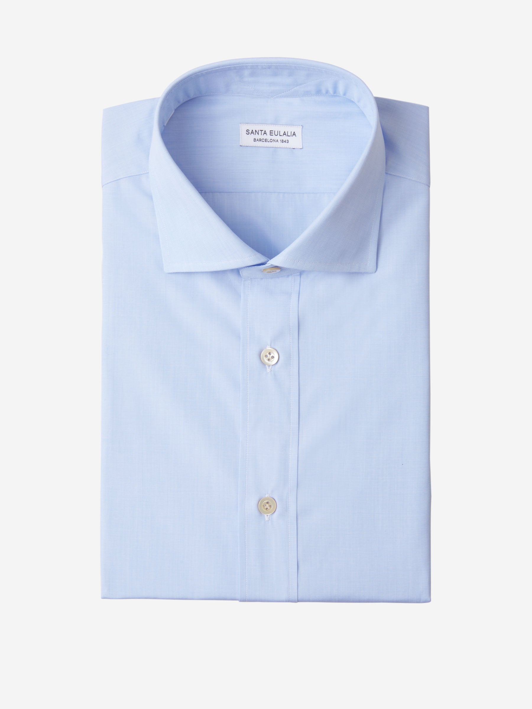 Santa Eulalia Hombre Barcelona Camisa Fil A Fil color Azul Celeste sku 401-003042 01 - Foto 1