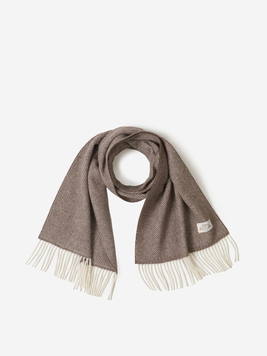 Santa Eulalia Hombre Barcelona Bufanda Espiga Lana color Taupe sku 630-001244 01 - Foto 1