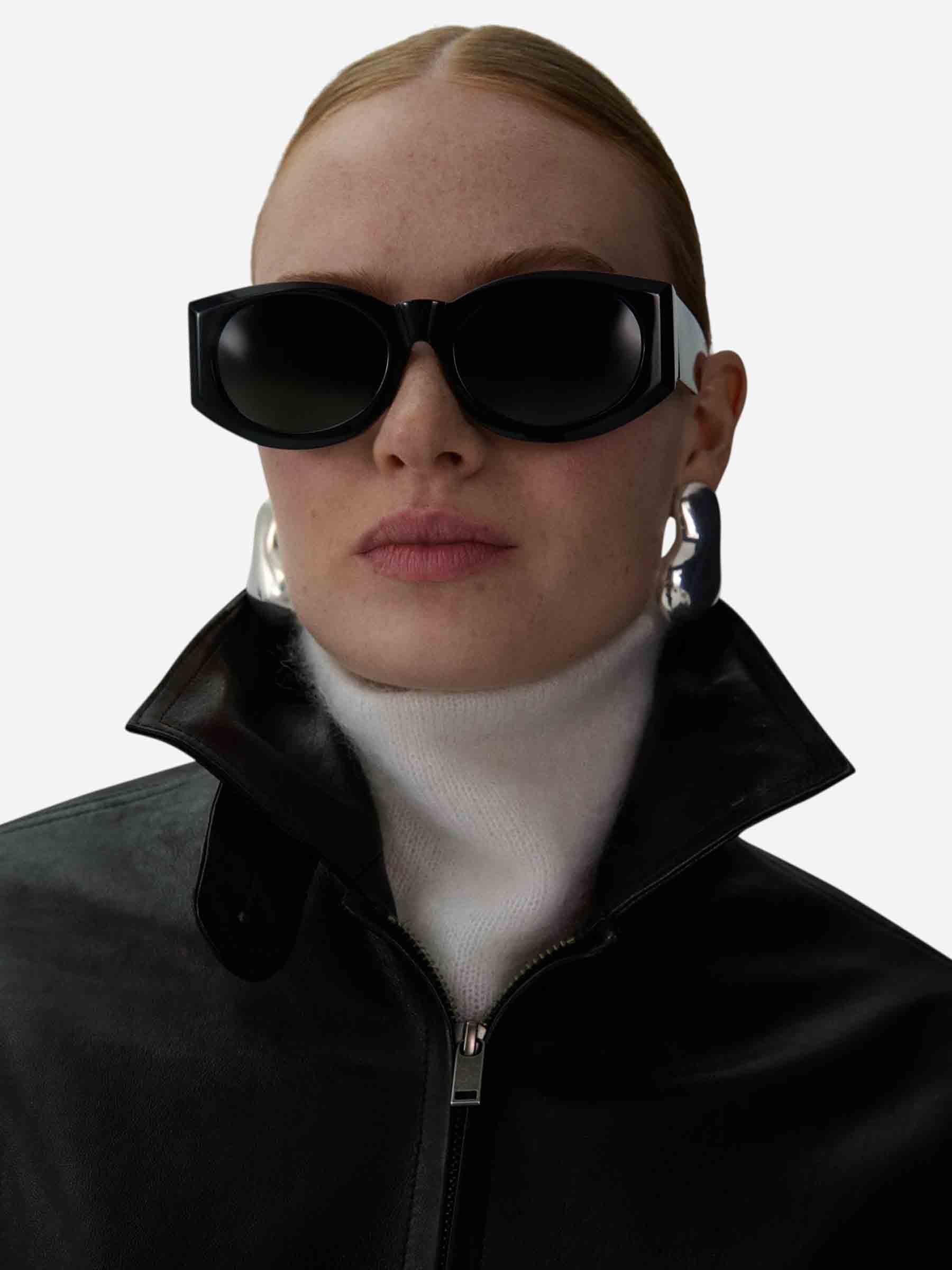 Magda Butrym – Slim fit leather jacket Mujer 741-002203 01