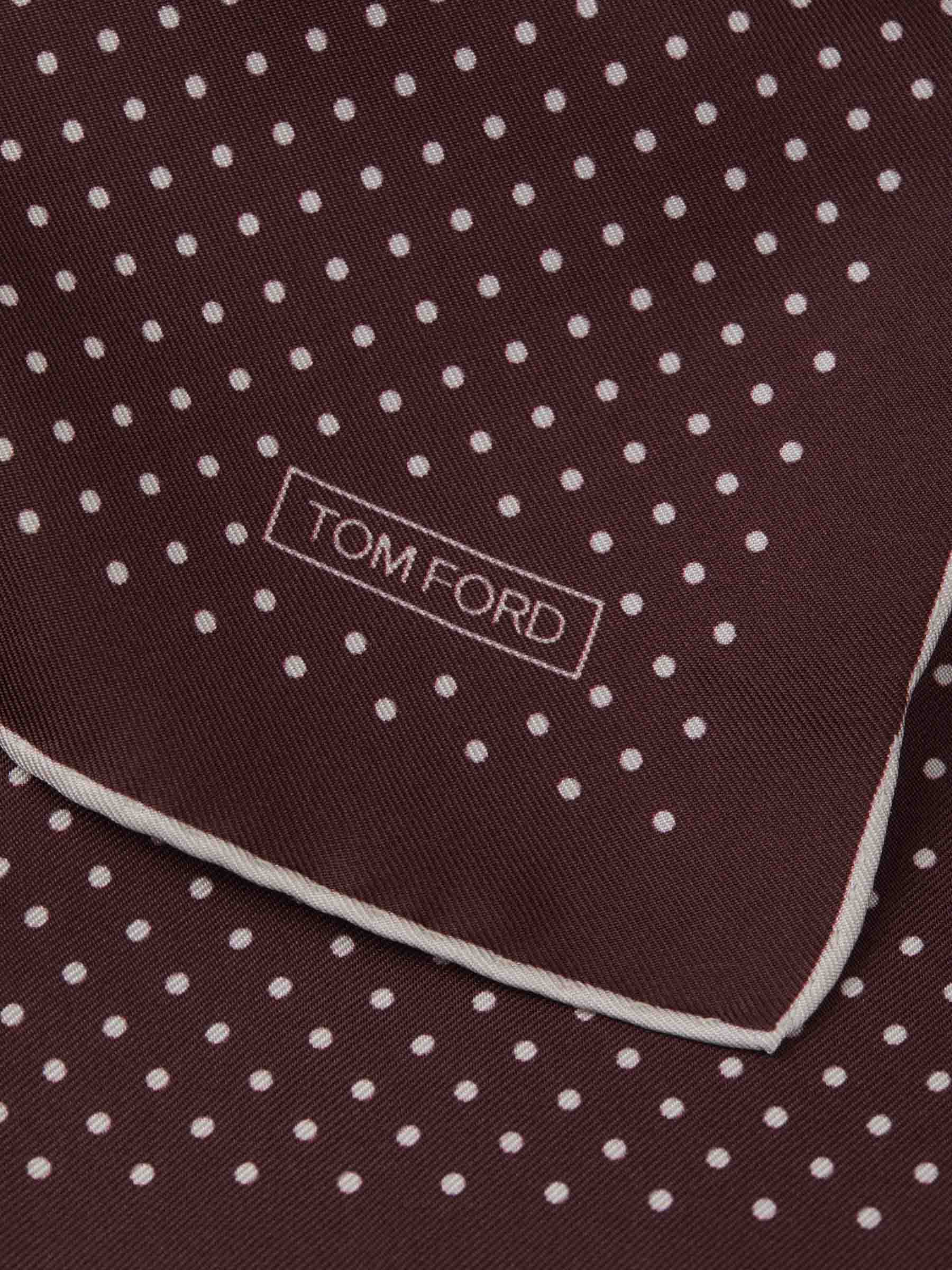 Tom Ford Polka Dot Motif Pochette Hombre 654 000286 02