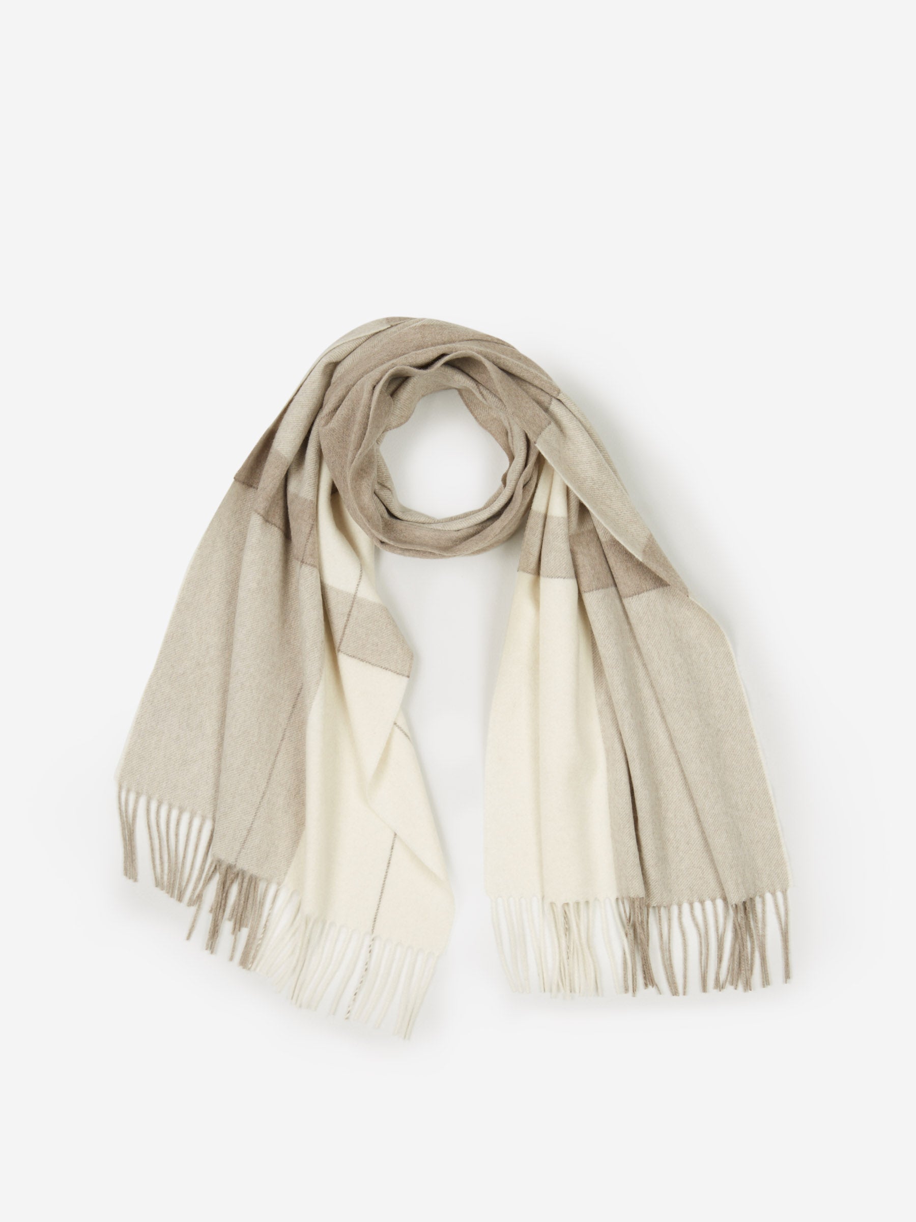 Santa Eulalia Hombre Barcelona Bufanda Motivo Cuadros color Beige sku 630-001255 03 - Foto 1