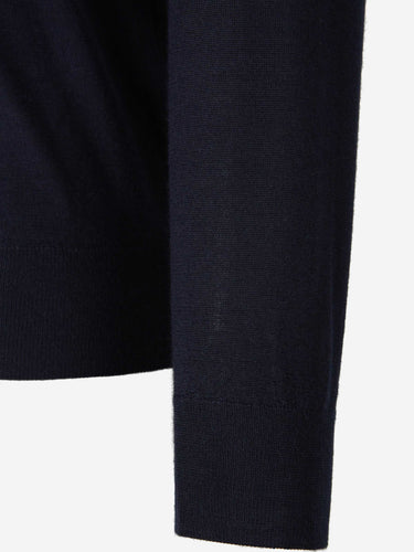 Santa Eulalia Hombre Barcelona Jersey Pico Cashmere color Azul Denim Oscuro sku 542-002425 04 - Foto 4
