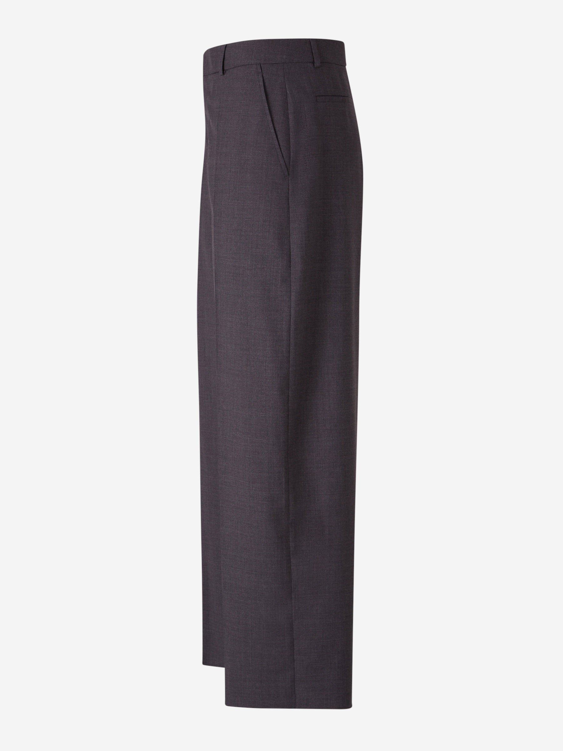 Valentino Pantalones Chinos Vestir Lana color Gris Antracita sku 521-003095 01