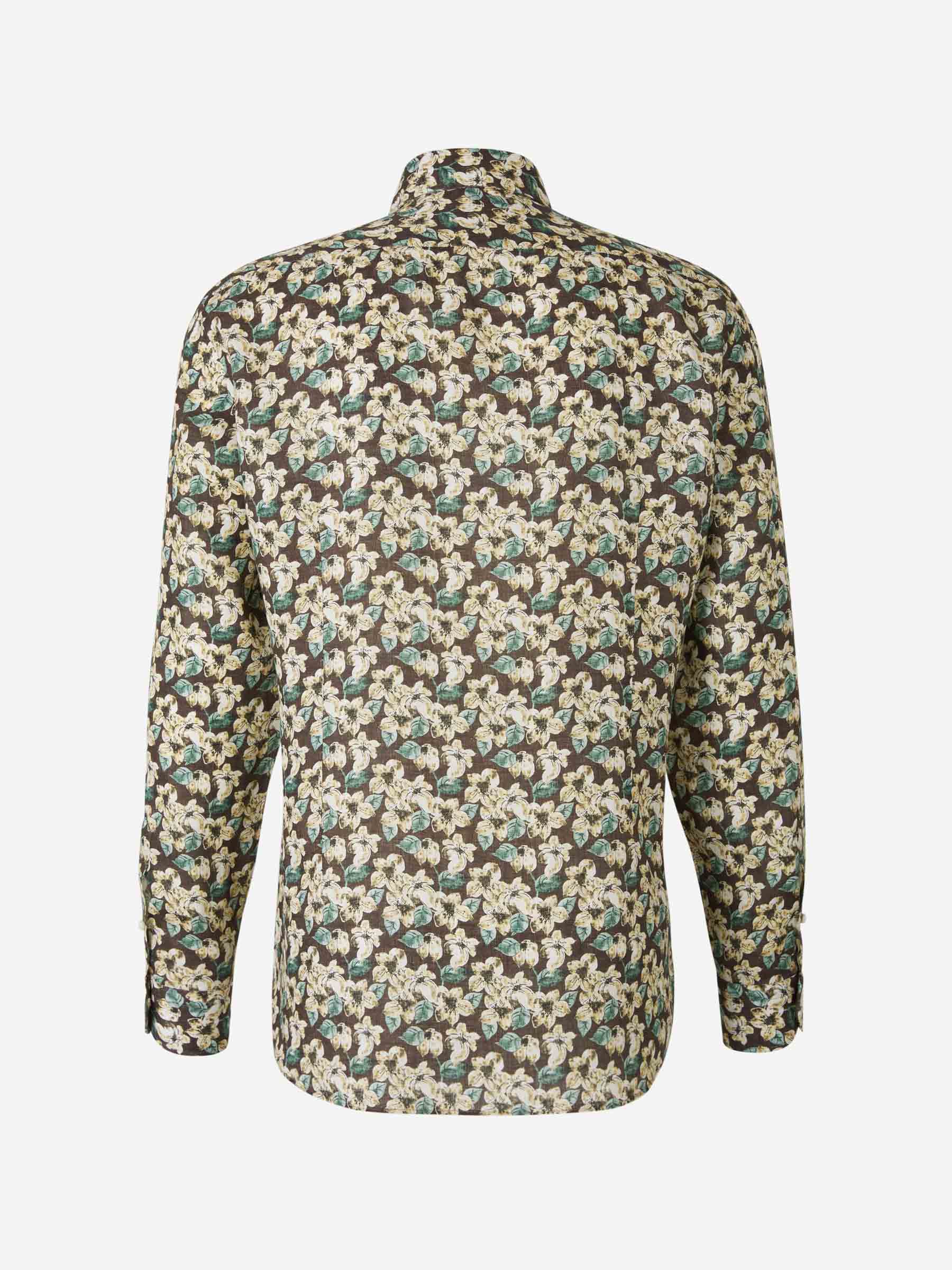 Vincenzo di Ruggiero Camisa Motivo Floral color Verde Menta sku 531-006148 01 - Foto 2