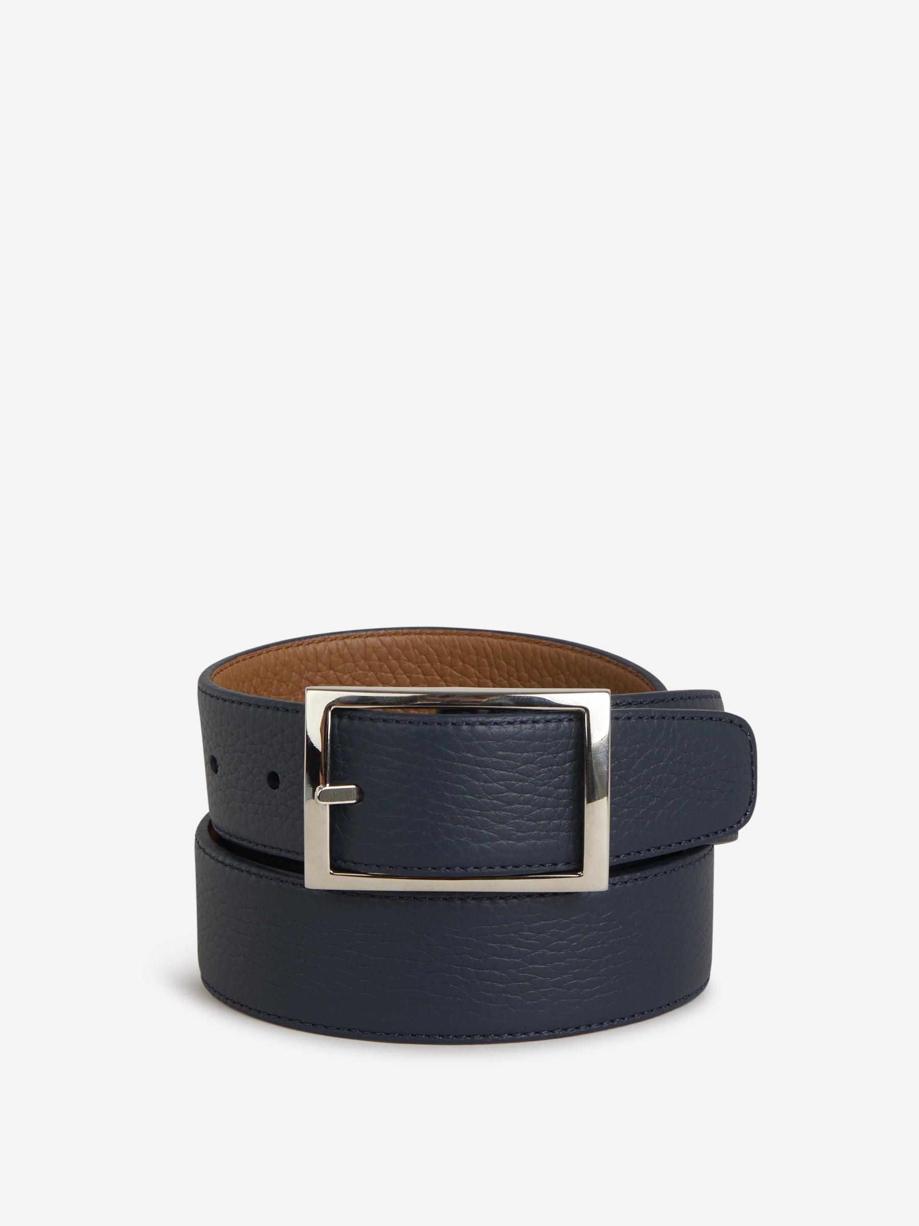 Santa Eulalia Hombre Barcelona Cinturón Piel Granulada color Azul Cobalto sku 622-000732 03 - Foto 1