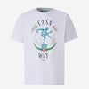 Casablanca Hombre Barcelona Camiseta Marbre Algodón color Blanco sku 553-003860 01 - Foto 1