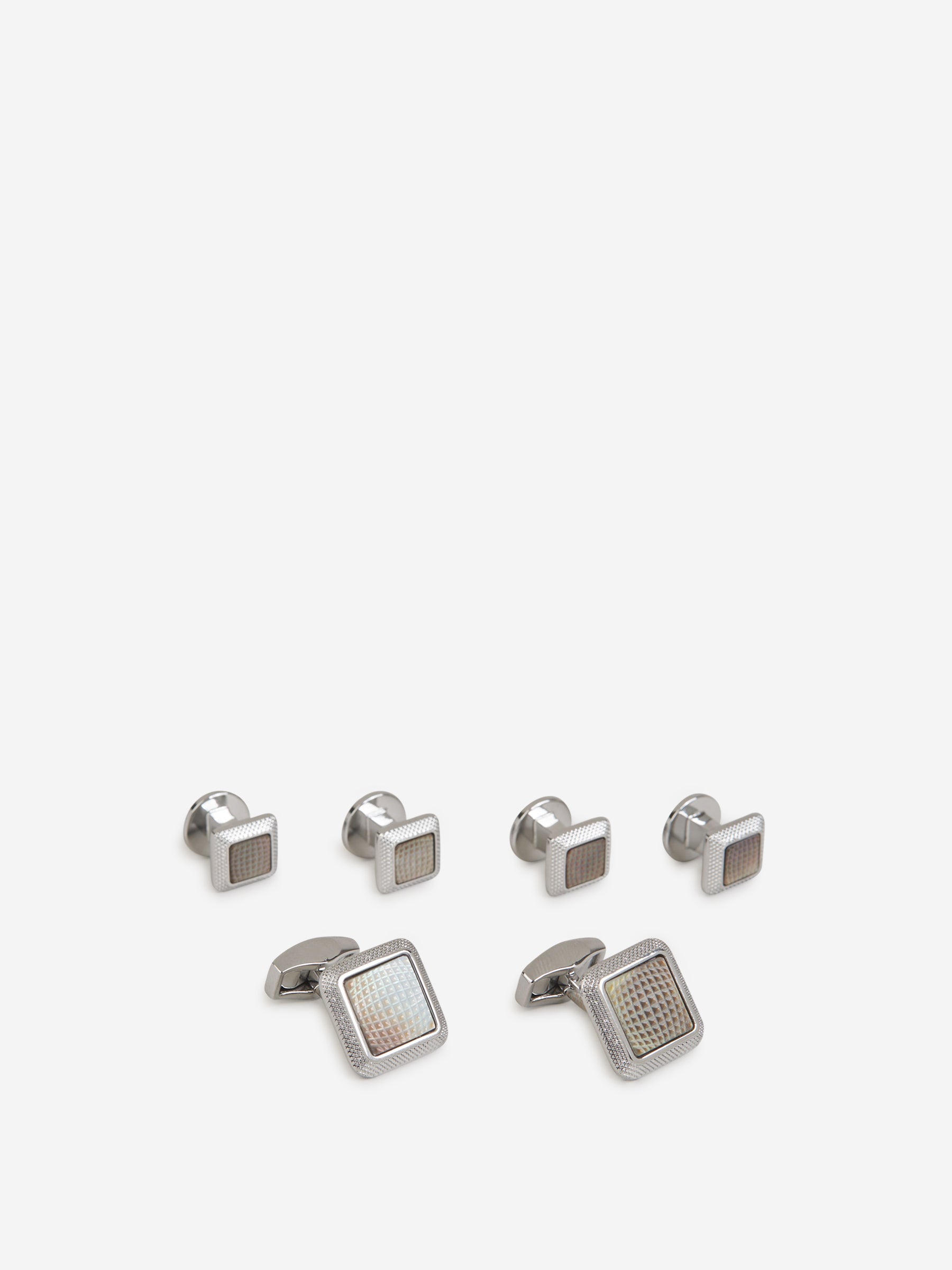 Tateossian Gemelos Spazio Square color Plateado sku 696-001009 01 - Foto 1