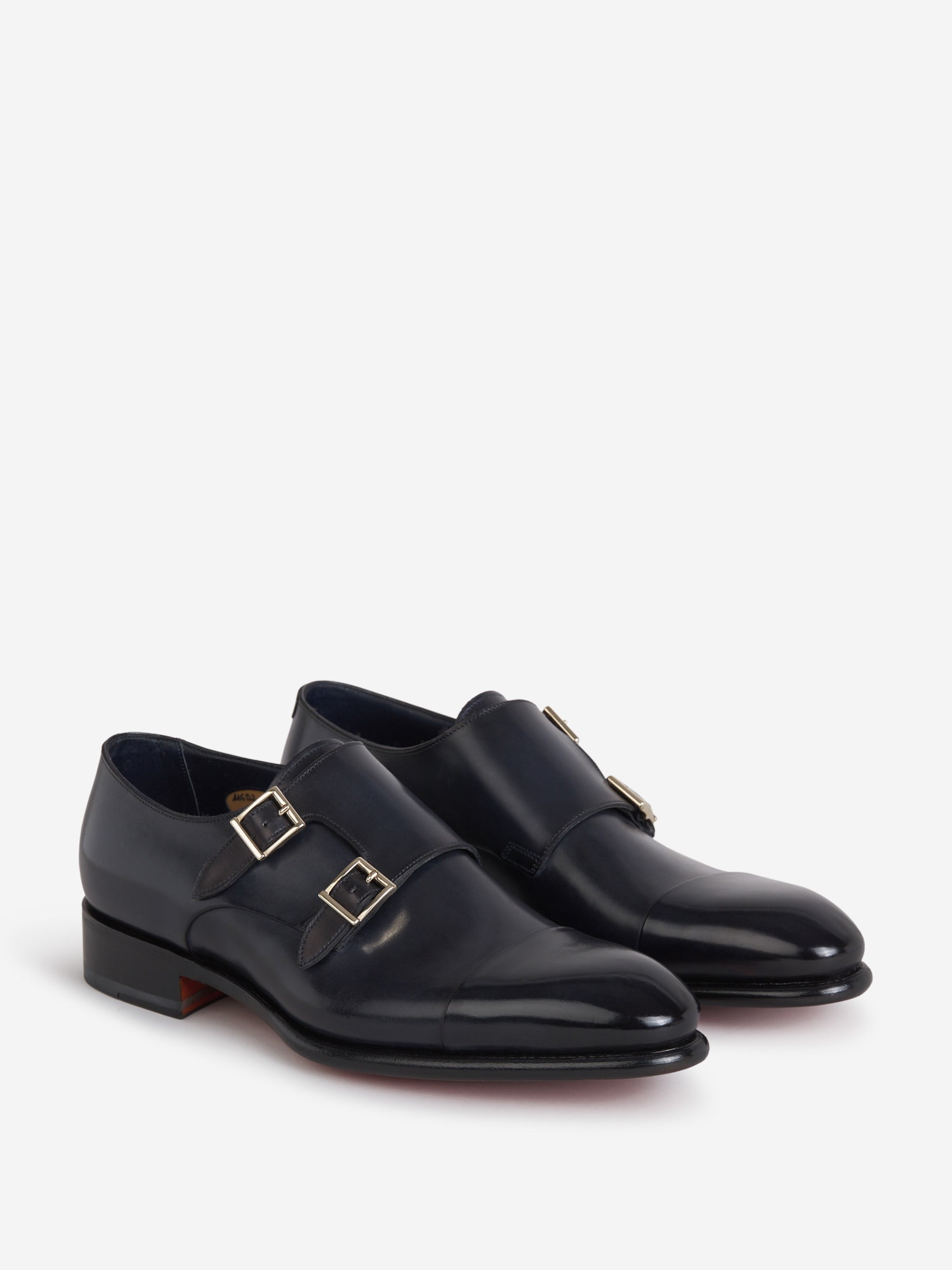 Santoni Zapatos Doble Hebilla color Negro sku 611-003823 01 - Foto 2