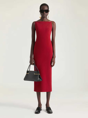 Midi Dress with Straps