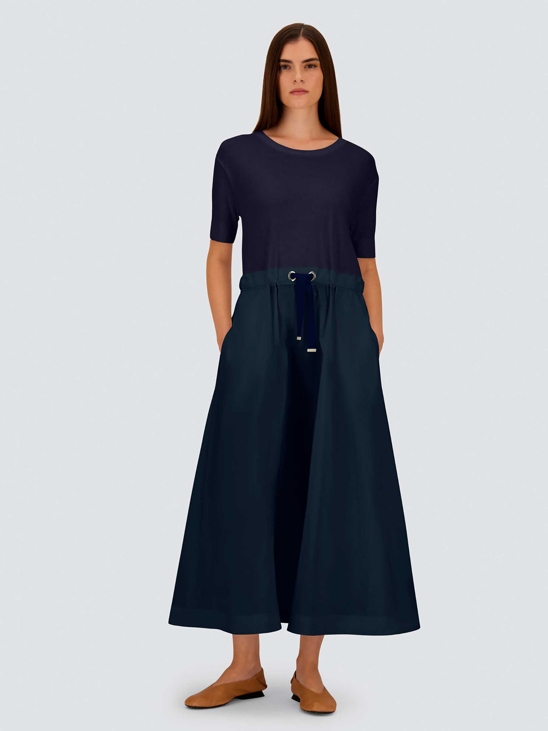 Taffeta Midi Dress