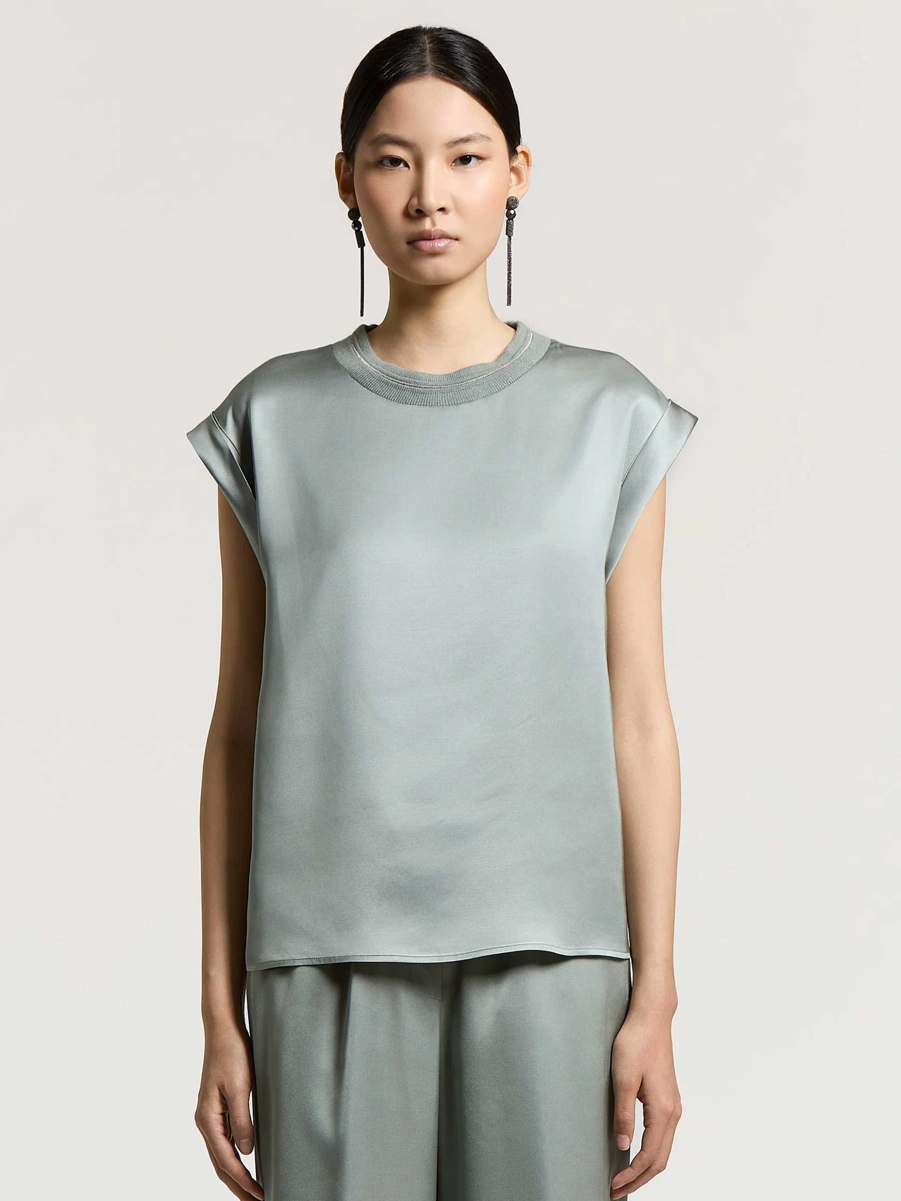 Satin-T-Shirt