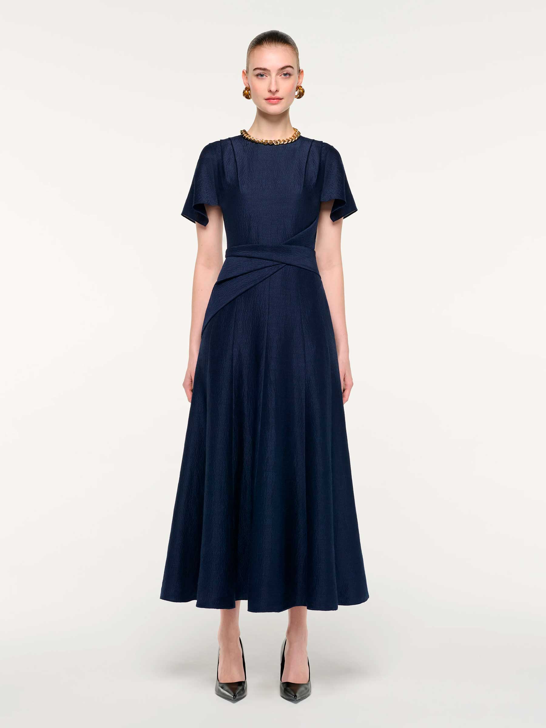 Vestido Midi Drapeado