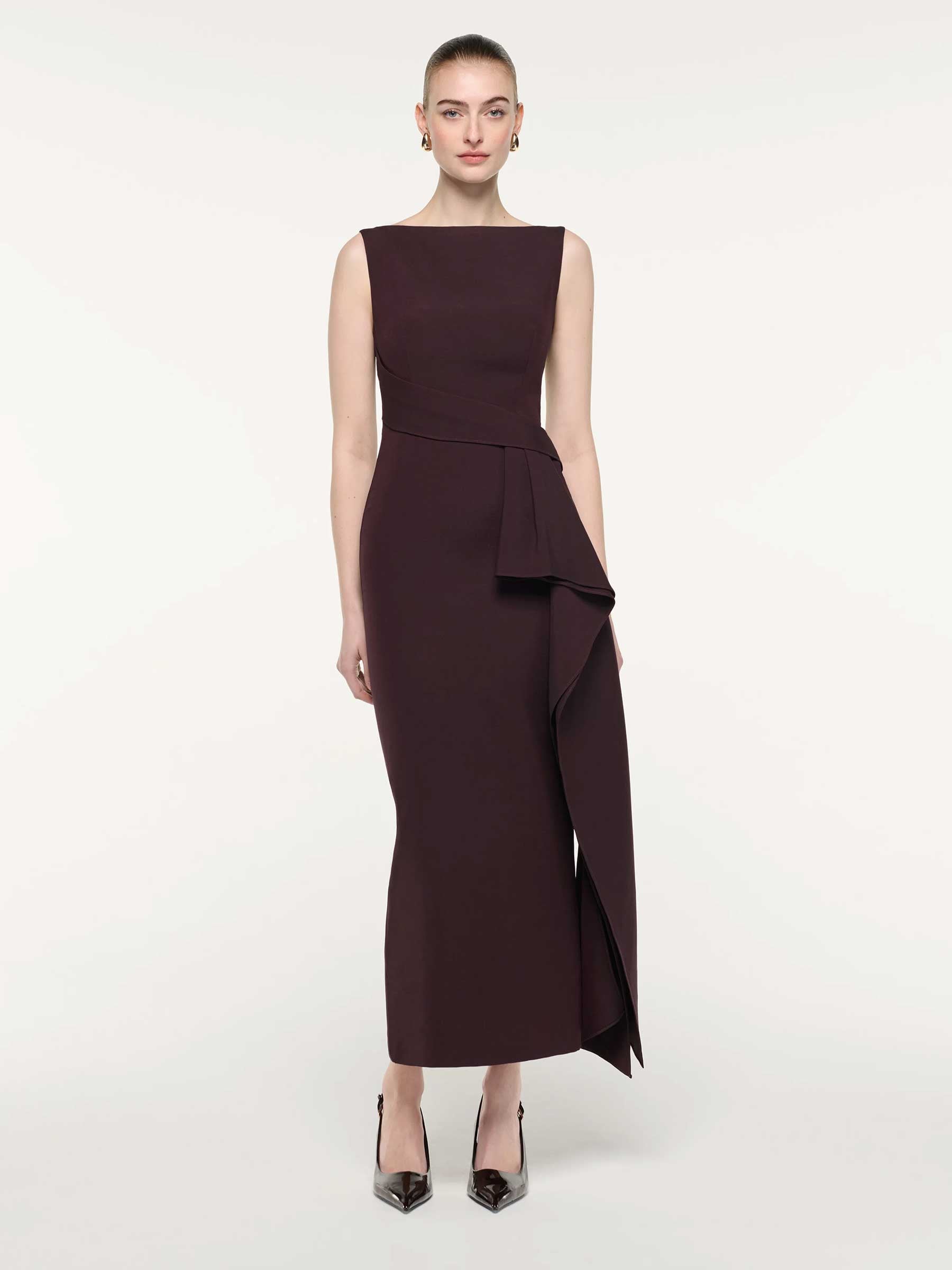 Ruffled Midi Dress