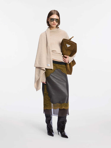Pull en laine à effet superposé