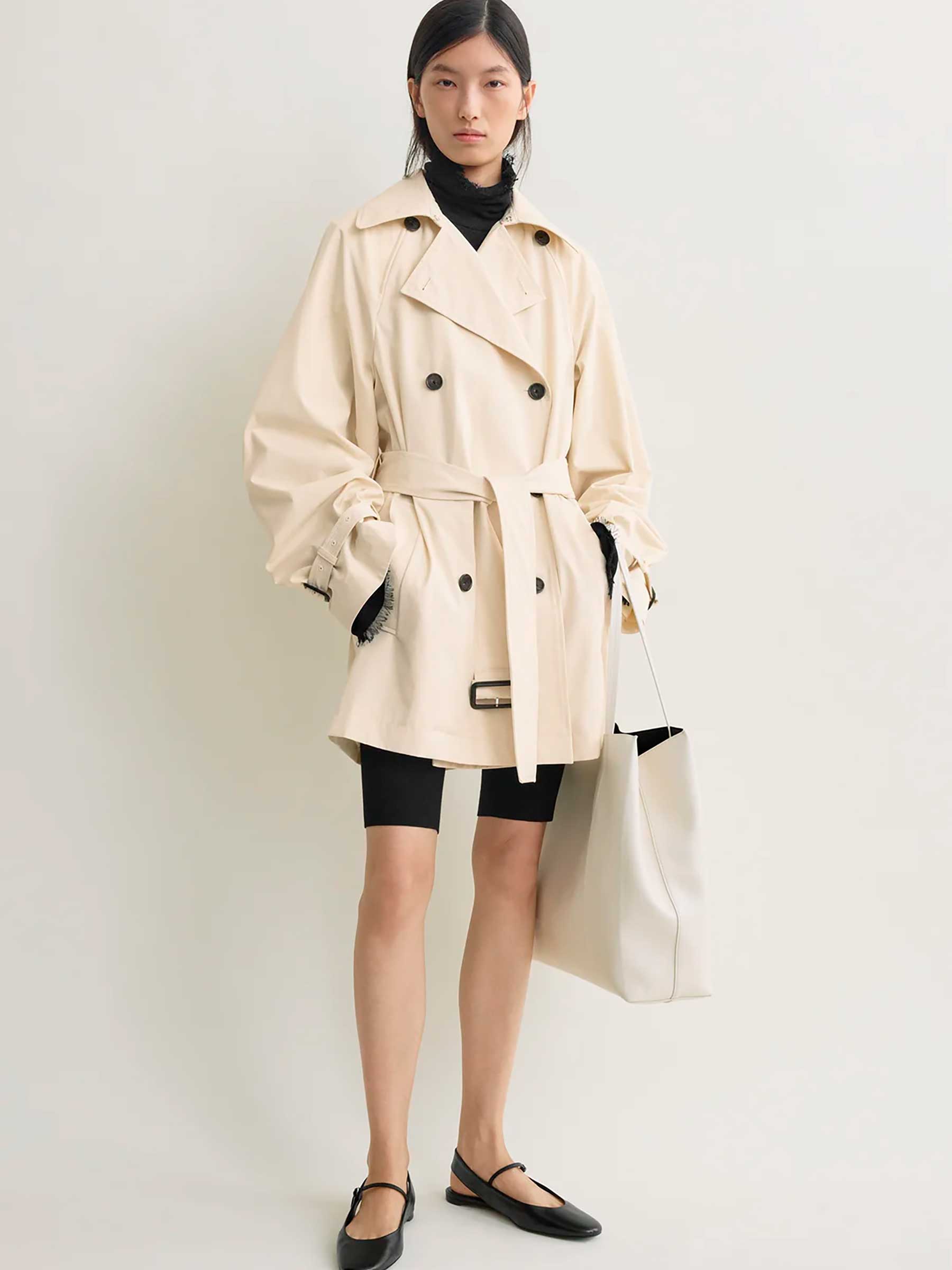 Baumwoll-Trenchcoat