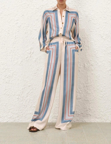 Pantalones Anchos Rayas