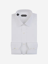 Tom Ford Hombre Barcelona Camisa Lisa Algodón color Blanco sku 401-003096 01 - Foto 1