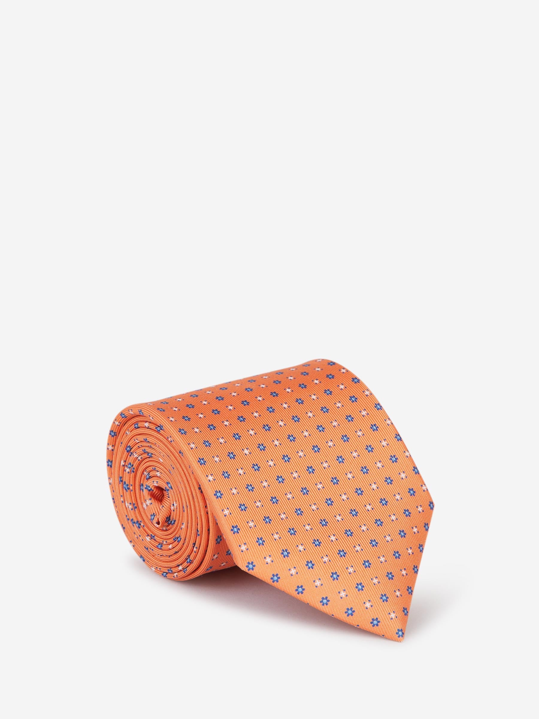 Marinella Corbata Motivo Floral color Naranja sku 601-001498 02 - Foto 1