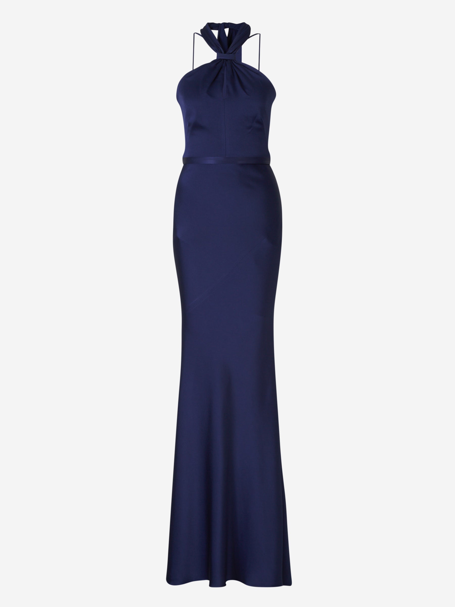 Safiyaa Vestido Maxi Cuello Halter color Azul Marino sku 732-001297 01 - Foto 1