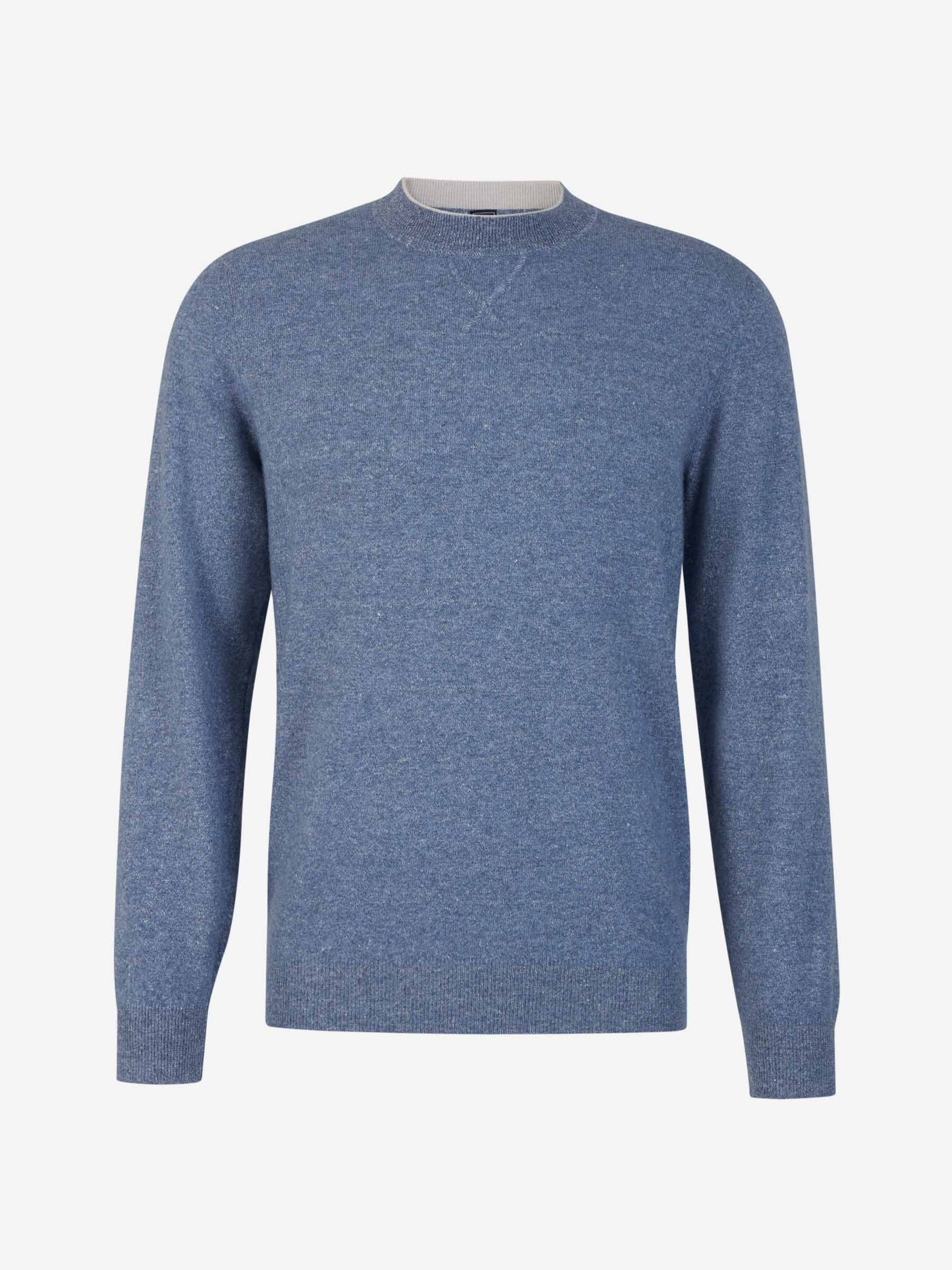 Fedeli Jersey Cashmere y Lino color Azul Denim sku 542-002343 02 - Foto 1