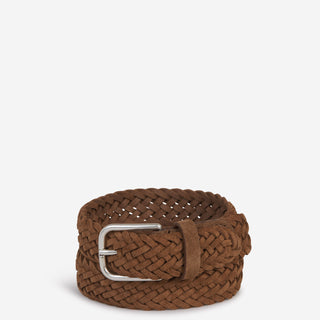Santa Eulalia Hombre Barcelona Cinturón Trenzado Piel Ante color Marrón sku 621-000245 01 - Foto 1