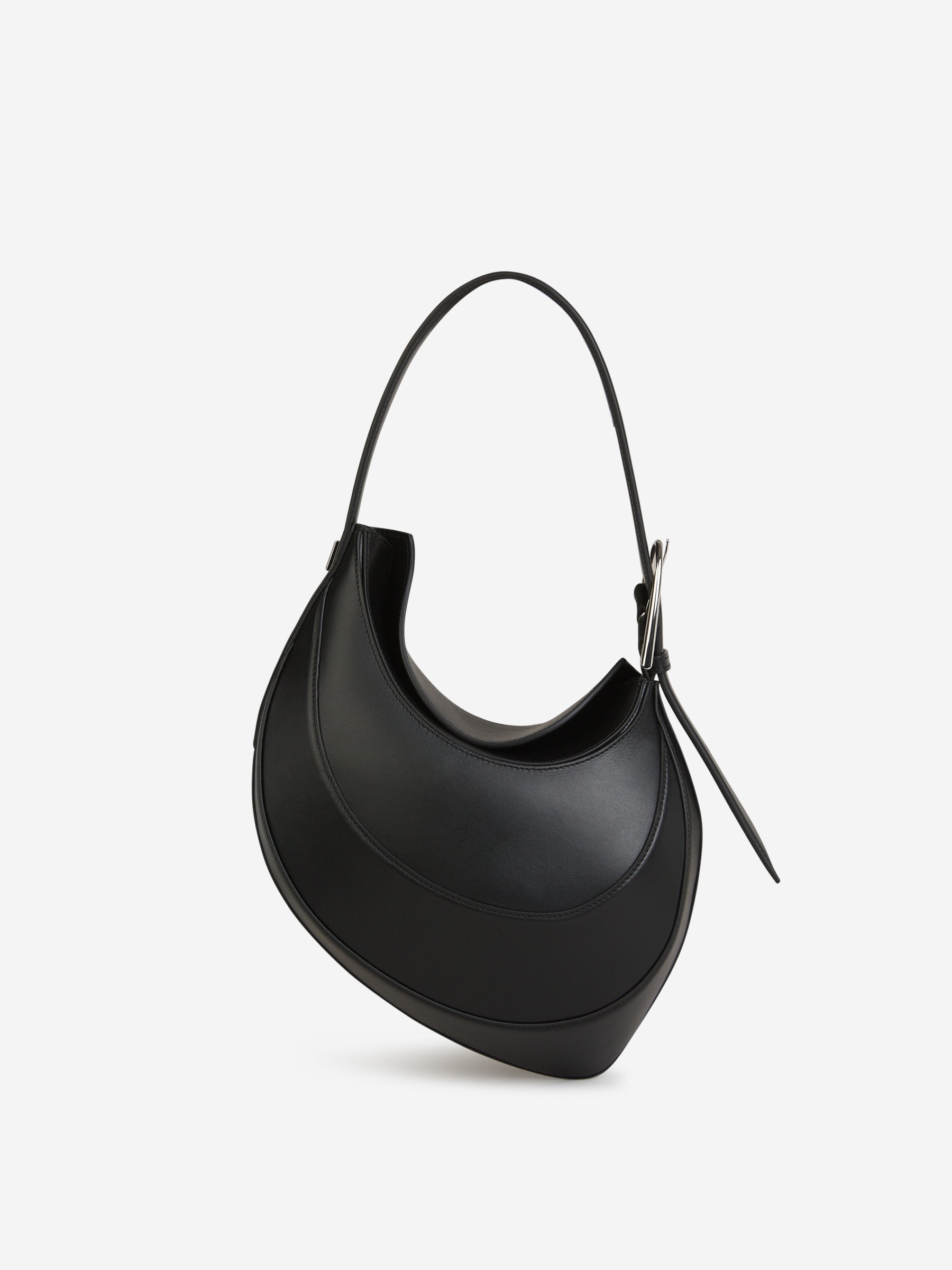 Mugler Bolso Hombro Spiral Curve 02 color Negro sku 810-007588 01 - Foto 1