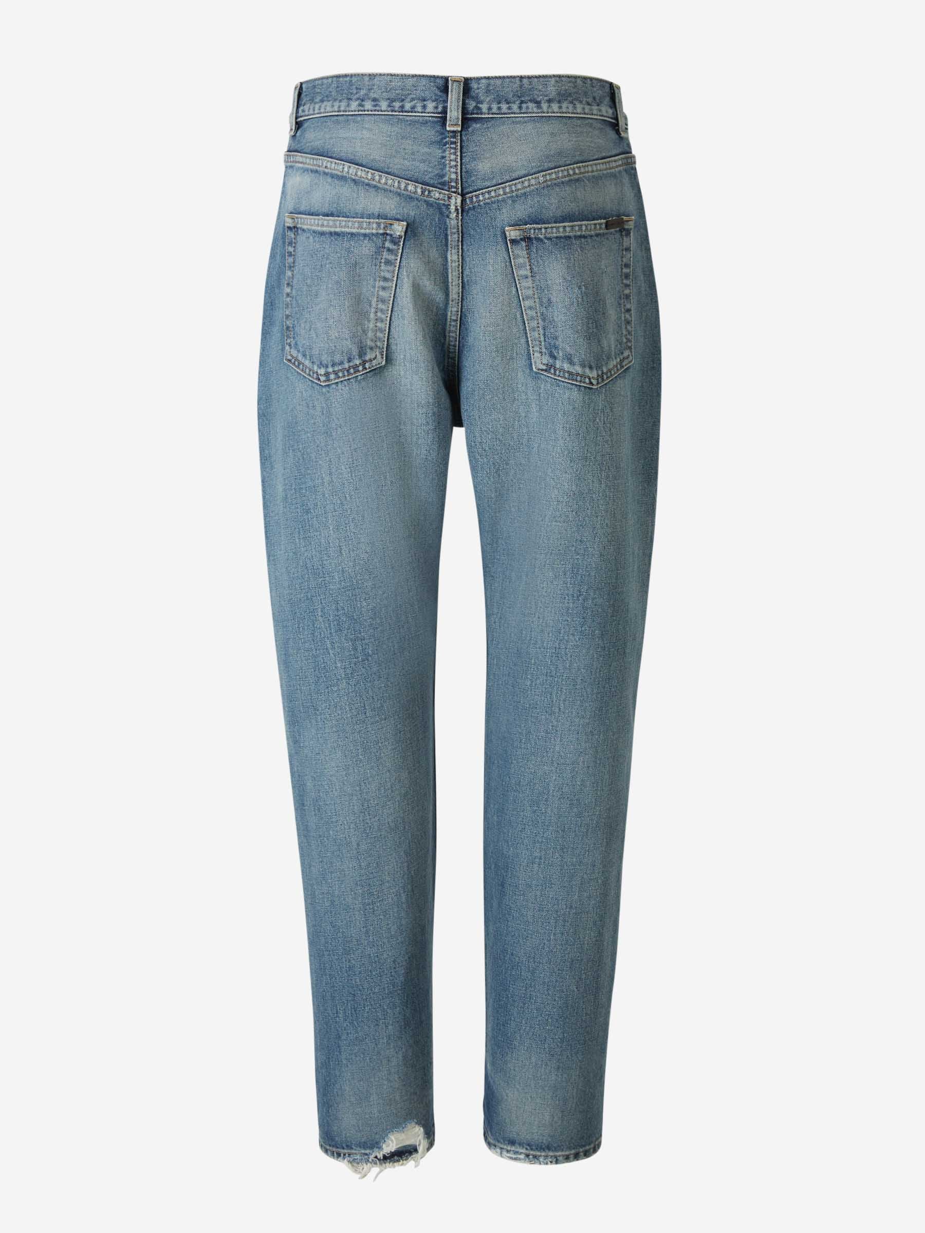 Saint Laurent Jeans Straight Vanessa color Azul Denim sku 763-001540 01 - Foto 2
