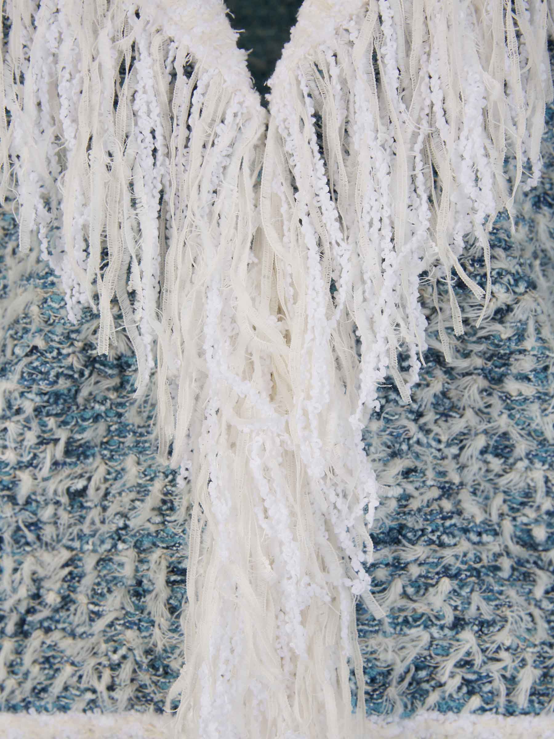 ♡*様 L'AUBE BLANC　　Fringe tweed Jacket Fringe tweed Jacket – L'AUBE BLANC