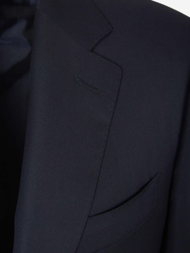Canali Hombre Barcelona Traje Lana Liso color Azul Noche sku 311-000356 01 - Foto 3