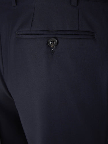 Canali Hombre Barcelona Traje Lana Liso color Azul Noche sku 311-000356 01 - Foto 9