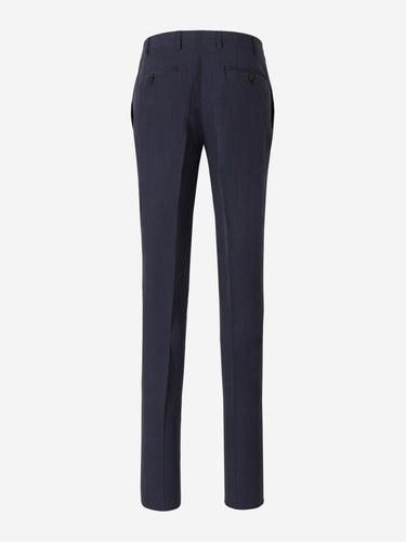 Canali Hombre Barcelona Pantalones Lino Y Seda color Azul Noche sku 321-000318 01 - Foto 2