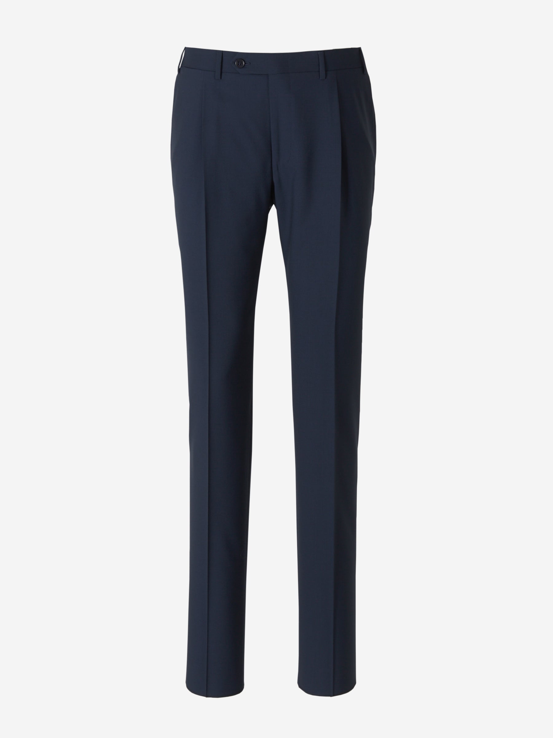 Canali Pantalones Pinzas Lana color Azul Noche sku 321-000324 02 - Foto 1