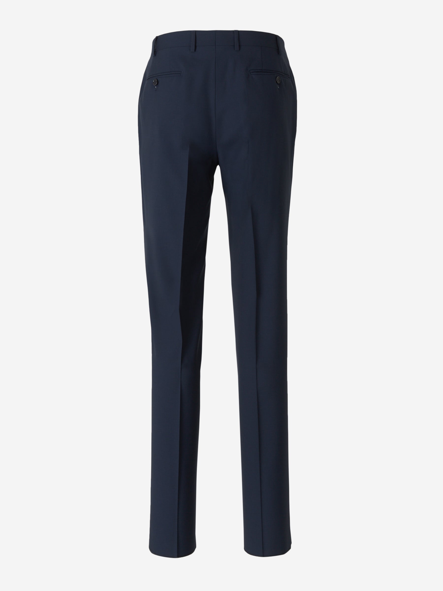 Canali Pantalones Pinzas Lana color Azul Noche sku 321-000324 02 - Foto 2