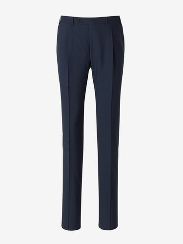 Canali Hombre Barcelona Pantalones Pinzas Lana color Azul Noche sku 321-000324 02 - Foto 5