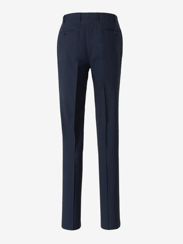 Canali Hombre Barcelona Pantalones Pinzas Lana color Azul Noche sku 321-000324 02 - Foto 6