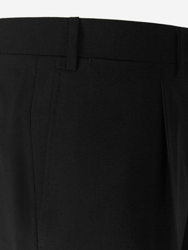 Canali Pantalones Pinzas Lana color Negro sku 321-000324 04 - Foto 14