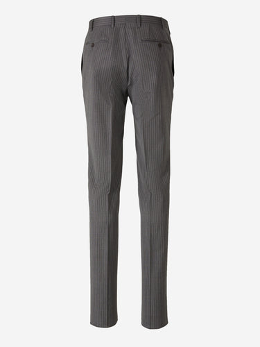 Canali Hombre Barcelona Pantalones Rayas Lana color Gris Antracita sku 321-000348 01 - Foto 2